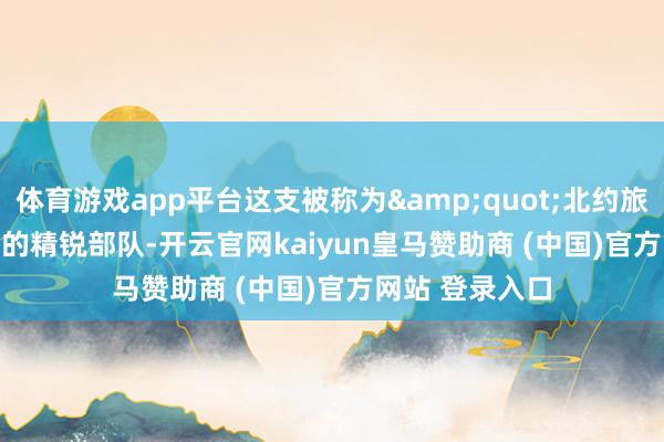 体育游戏app平台这支被称为&quot;北约旅&quot;的精锐部队-开云官网kaiyun皇马赞助商 (中国)官方网站 登录入口
